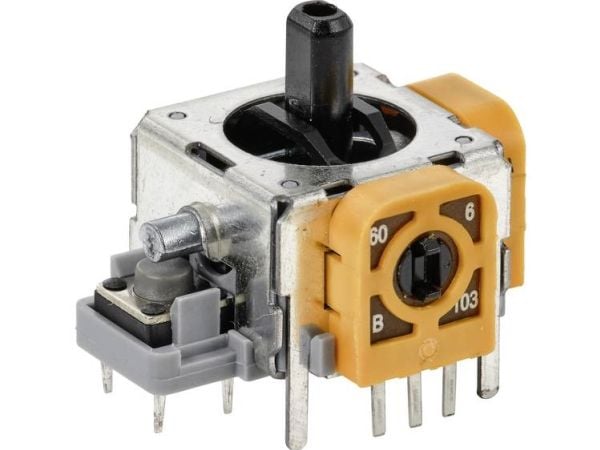 TRU COMPONENTS 98002C3 joystick 12 V/DC plastgrep loddebein 1 stk