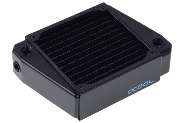 Alphacool NexXxos XT45, Radiatorblokk, Kobber (Cu), Stål, Sort, 1/4", 1,5 stang, 12 cm