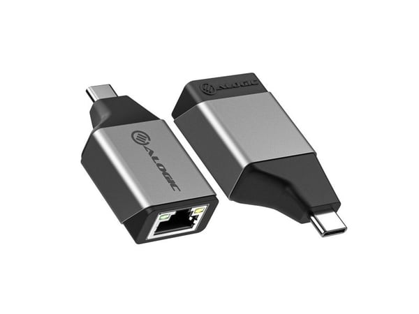ALOGIC Ultra Mini - Verkkosovitin - USB-C 3.2 Gen 1 - Gigabit Ethernet x 1 - avaruuden harmaa - tilanharmaa