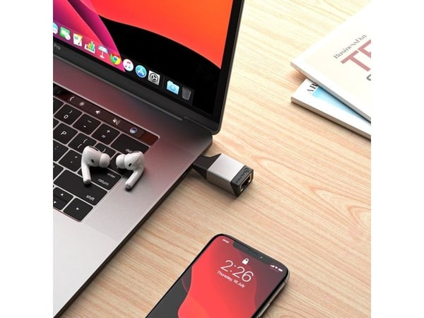 ALOGIC Ultra Mini - Verkkosovitin - USB-C 3.2 Gen 1 - Gigabit Ethernet x 1 - avaruuden harmaa - tilanharmaa