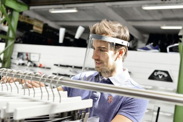 Ansiktsvisir Durable med lutningsfunktion - CE-märkt visir (1 st.)