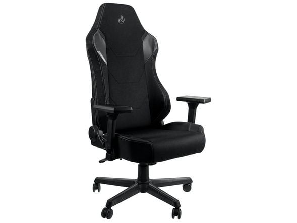 Nitro Concepts X1000, Polstret sete, Polstret ryggstøtte, Sort, Sort, Skum, Polyvinylklorid (PVC), Skum, Polyvinylklorid (PVC)