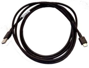 Zebra - USB-kabel - 24 pin USB-C (hann) til USB (hann) - 2.1 m - midnatts sort - for P/N: CR6080-PC100FBWW