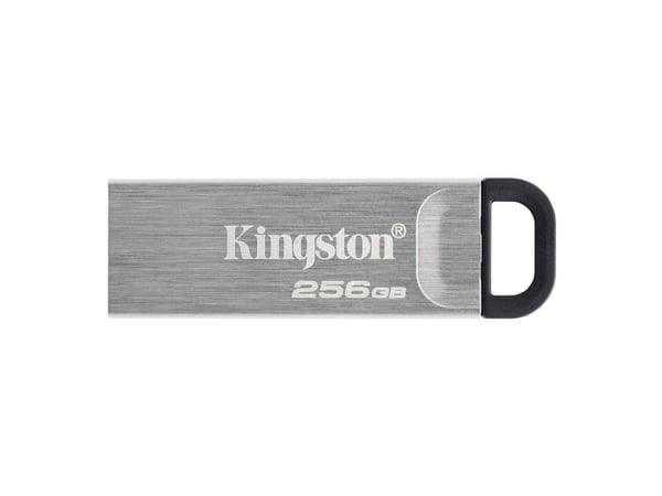 Kingston Technology DataTraveler 256 Gt Kyson USB flash-muistitikku, 256 GB, USB A-tyyppi, 3.2 Gen 1 (3.1 Gen 1), 200 MB/s, Ilman suojusta, Hopea