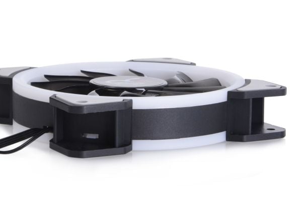Alphacool Eiszyklon Aurora LUX Digital RGB, Vifte, 12 cm, 1100 RPM, 87,32 m³/t, Gjennomsiktig
