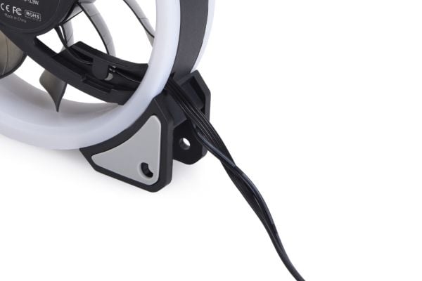 Alphacool Eiszyklon Aurora LUX Digital RGB, Vifte, 12 cm, 1100 RPM, 87,32 m³/t, Gjennomsiktig