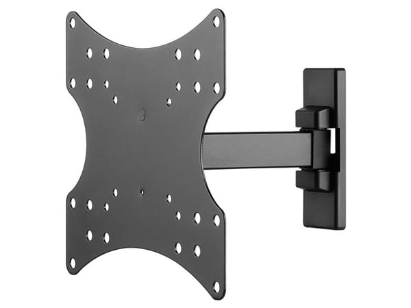 Goobay 49713, 106,7 cm (42"), 75 x 75 mm, 200 x 200 mm, 0 - 10°, Stål, Sort