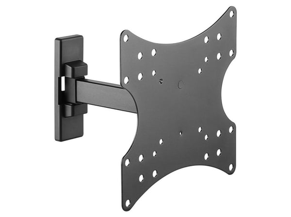 Goobay 49713, 106,7 cm (42"), 75 x 75 mm, 200 x 200 mm, 0 - 10°, Stål, Sort