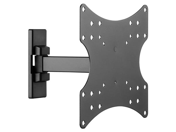 Goobay 49713, 106,7 cm (42"), 75 x 75 mm, 200 x 200 mm, 0 - 10°, Stål, Sort