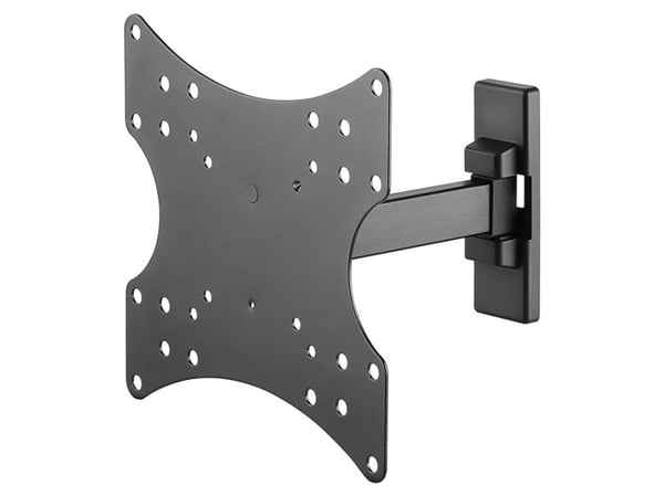 Goobay 49713, 106,7 cm (42"), 75 x 75 mm, 200 x 200 mm, 0 - 10°, Stål, Sort