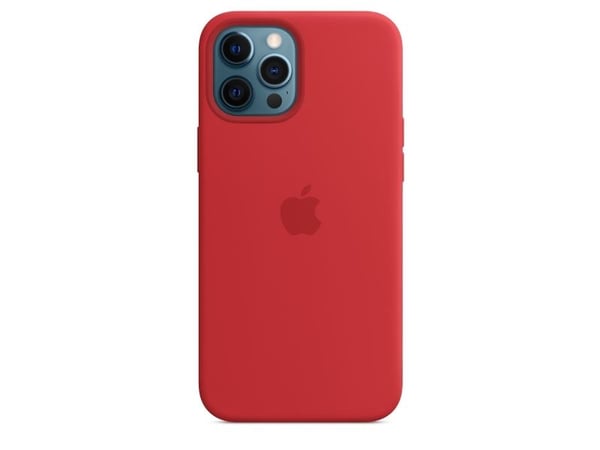 Apple - (PRODUCT) RED - baksidesskydd för mobiltelefon - med MagSafe - silikon - röd - för iPhone 12 Pro Max