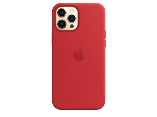 Apple - (PRODUCT) RED - baksidesskydd för mobiltelefon - med MagSafe - silikon - röd - för iPhone 12 Pro Max