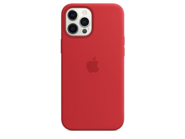 Apple - (PRODUCT) RED - baksidesskydd för mobiltelefon - med MagSafe - silikon - röd - för iPhone 12 Pro Max