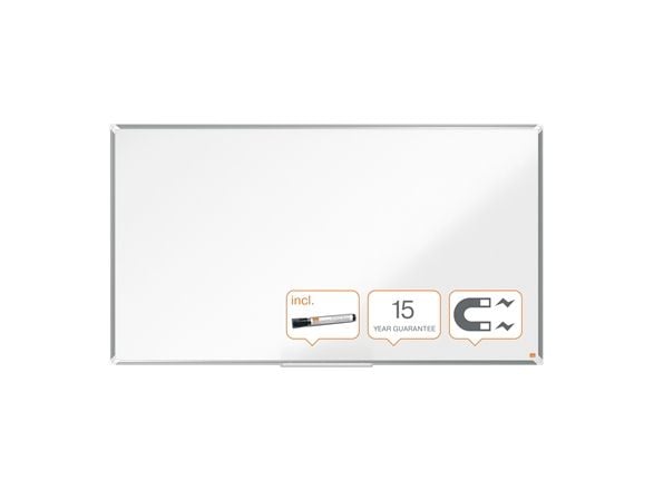 Nobo Premium Plus widescreen stål magnetisk whiteboardtavle 155x87cm Hvid