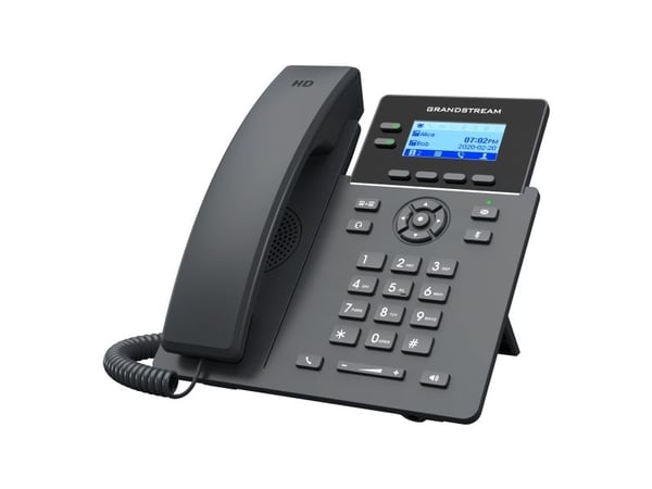 Grandstream GRP2602P - VoIP-telefon - 5-veis anropskapasitet - SIP, RTCP, RTP, SRTP, RTCP-XR - 2 linjer