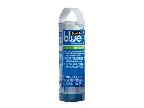 Scotch PT2093EL-48, Blå, Transparent, Plast, Glas, Metall, 27,4 m, 1219,2 mm