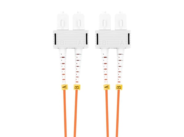 ProXtend - Koblingskabel - SC/UPC-multimodus (hann) til SC/UPC-multimodus (hann) - 10 m - 2 mm - fiberoptisk - dupleks - 125 mikroner - OM1 - halog...