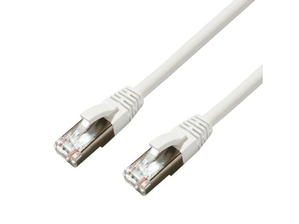 MicroConnect - Koblingskabel - RJ-45 (hann) til RJ-45 (hann) - 10 m - 6 mm - S/FTP - CAT 6a - halogenfri, innendørs, formstøpt, uten hindringer - hvit