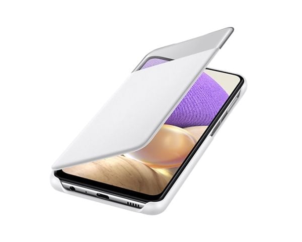 Samsung S View EF-EA326 - Vikbart fodral för mobiltelefon - vit - för Galaxy A32 5G