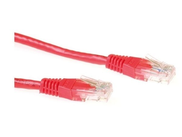 MicroConnect - Nettverkskabel - RJ-45 (hann) til RJ-45 (hann) - 5 m - UTP - CAT 6 - rød
