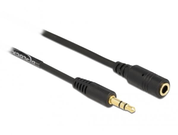 DeLOCK 86768, 3.5mm, Uros, 3.5mm, Naaras, 1,5 m, Musta