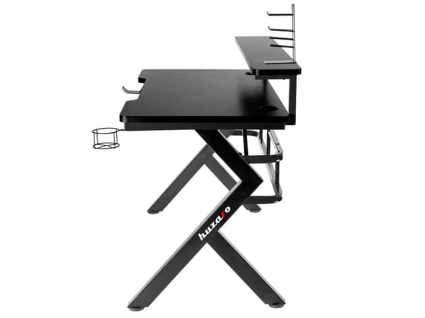 Huzaro Hero 5.0, Rett, Rektangulær form, Karbonfiber, Aluminium, Spilling, Hjemme kontor, Svart