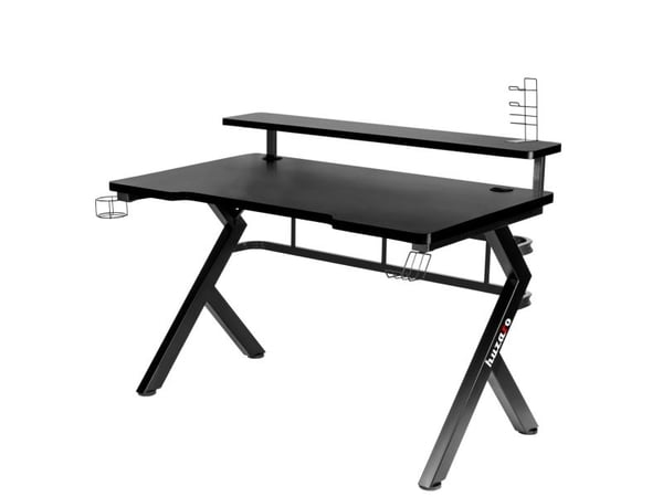 Huzaro Hero 5.0, Rett, Rektangulær form, Karbonfiber, Aluminium, Spilling, Hjemme kontor, Svart
