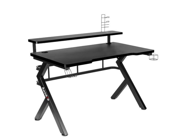 Huzaro Hero 5.0, Rett, Rektangulær form, Karbonfiber, Aluminium, Spilling, Hjemme kontor, Svart
