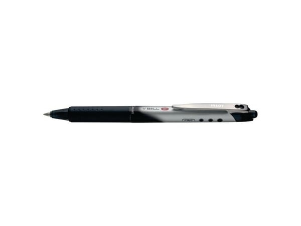 Rollerpen, Pilot V-Ball Grip, 0,7 mm, sort, pakke a 12 stk