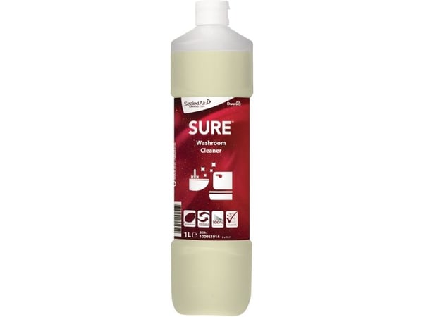 Sanitetsrengøringsmiddel SURE Washroom Cleaner Ecolabel 1ltr,6 fl x 1ltr/krt