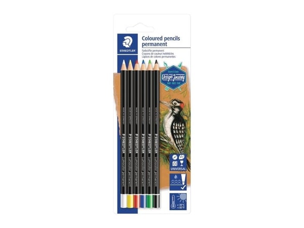 Staedtler Lumocolor , Monivärinen, 6 kpl