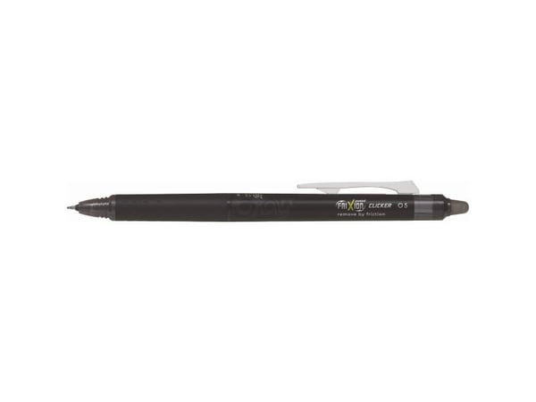 Rollerpen, Pilot FriXion Point Clicker, 0,5 mm, sort, pakke a 12 stk