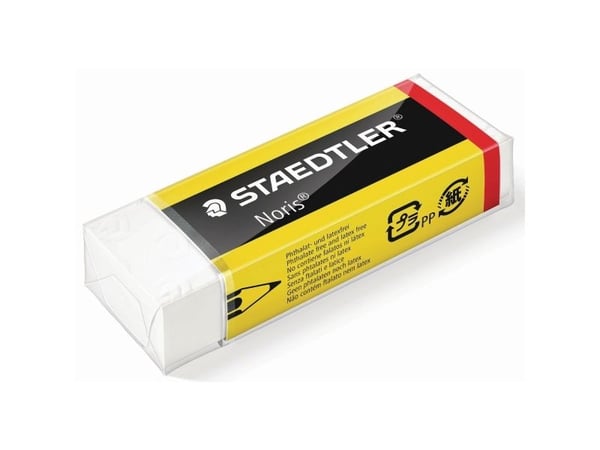 STAEDTLER Noris - Viskelær - 6.5 x 2.3 x 1.3 cm - svart, gul
