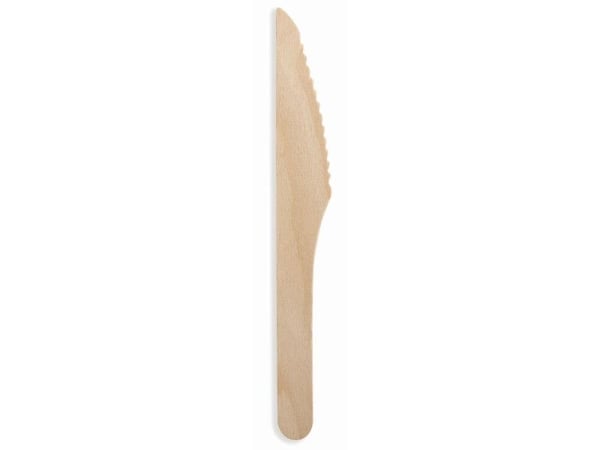 Huhtamaki Bestikkkniver i tre 16,5 cm - 100 stk. Huhtamaki Bestikkkniver i tre 16,5 cm - 100 stk.
