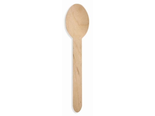Huhtamaki Träbestick Sked 16 cm - 100 st.