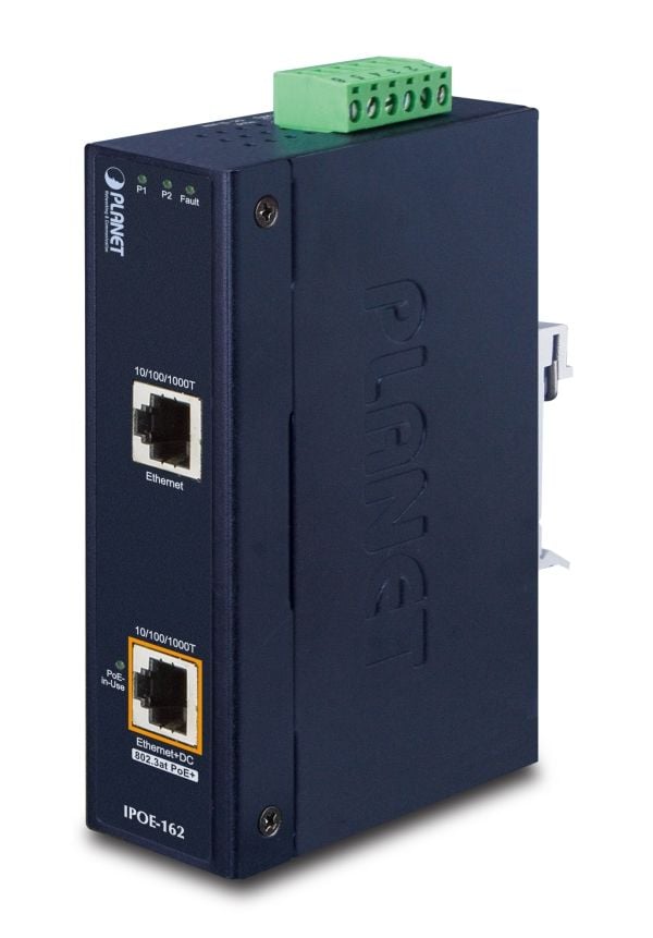 PLANET IPOE-162 - Strøminjektor - AC 24 / DC 24-48 V - 30 watt - utgangskontakter: 1