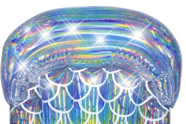 Bade luftmadras Iridescent Merenneito Tail Lounge (värillinen merenneito pyrstö)