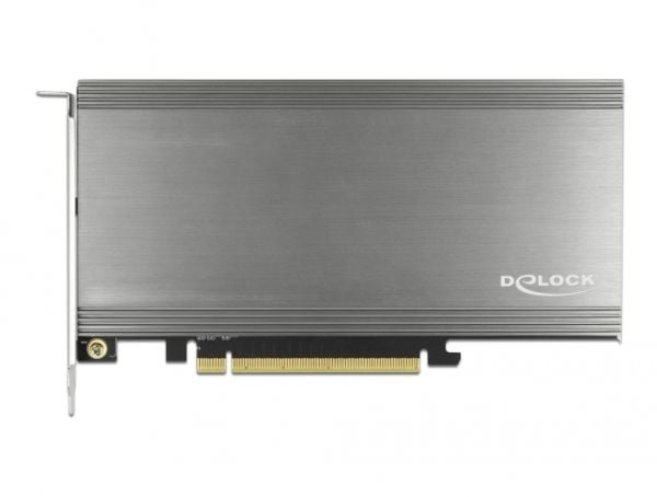 DeLOCK 89044, PCIe, M.2, PCIe 3.0, Harmaa, Aktiivinen, 1 tuuletin(ta)