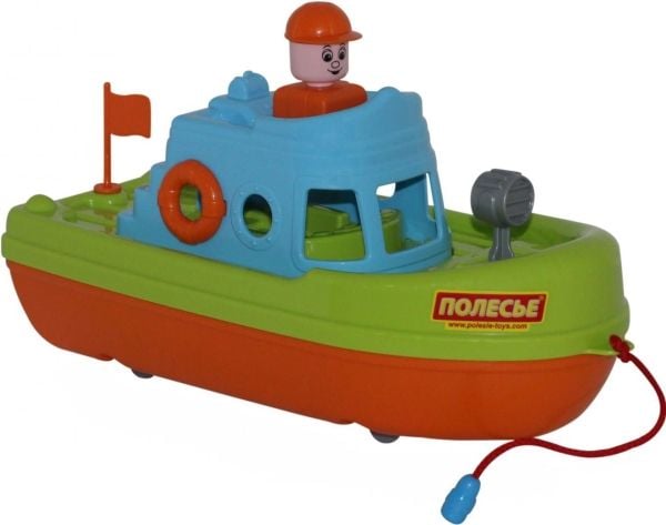 Redningsbåt 31x14,5x17,5 cm med nett, assorterte farger