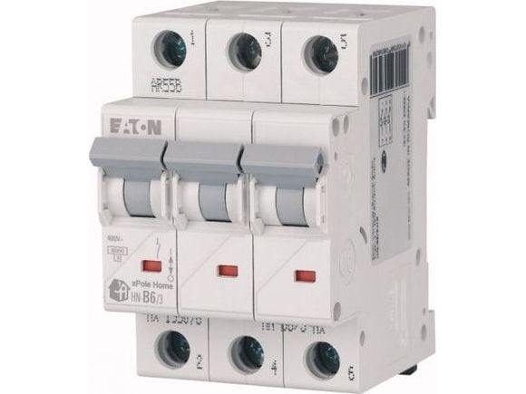 Eaton 3-napainen vikavirtasuojakytkin/sulake C 25A 6kA AC xPole Home HN-C25/3 194893