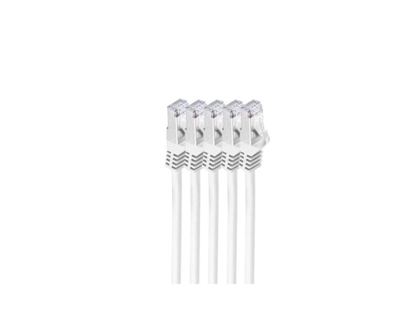S/CONN RJ45-RJ45, m-m, 0.25m, 0,25 m, Cat7, S/FTP (S-STP), RJ-45, RJ-45, Hvit