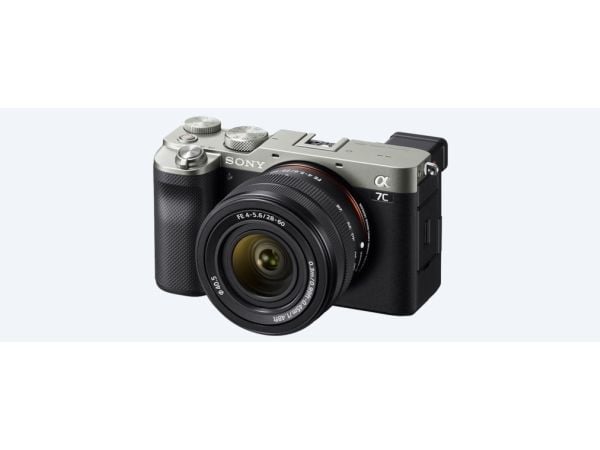 Sony a 7C, 24,2 MP, 6000 x 4000 pikseliä, CMOS, 4K Ultra HD, Kosketusnäyttö, Musta, Hopea