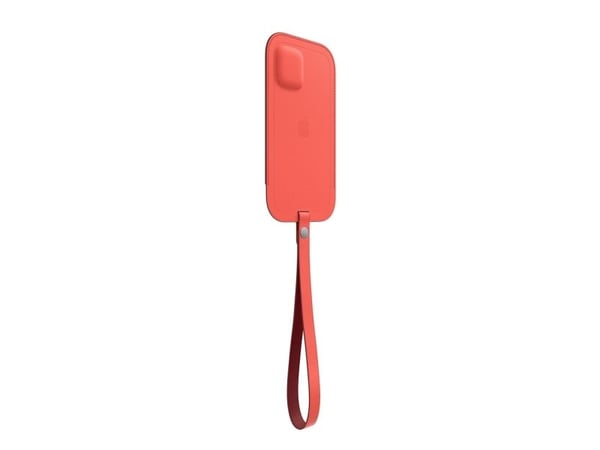 Apple Sleeve with MagSafe - Beskyttelsesmuffe for mobiltelefon - lær - rosa sitrus - for iPhone 12 mini