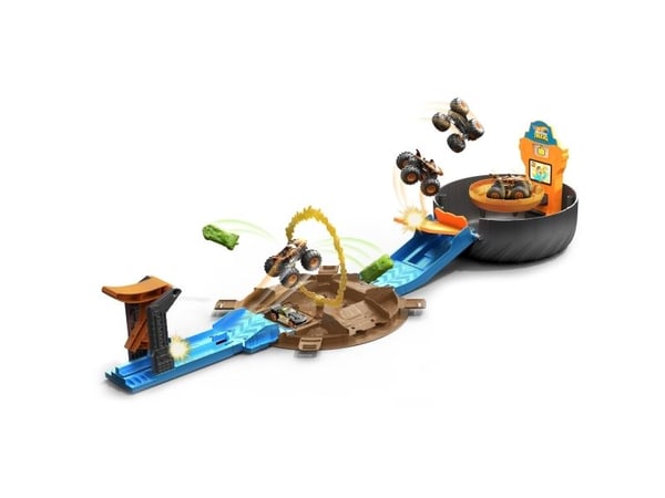 Hot Wheels Monster Trucks GVK48, Ajoneuvo ja ratasetti, 4 vuosi/vuosia, Muovi, Metalli, Monivärinen