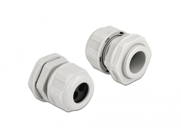 DeLOCK 60370, Harmaa, Muovi, 2 kpl, PG16, 6,7 mm, IP68