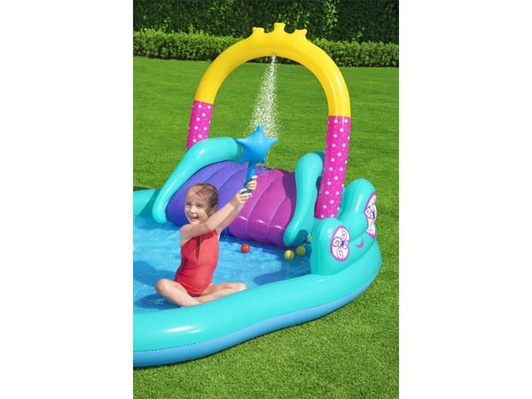 Bestway 53097, Oppblåsbart basseng, 220 l, 2 år, Unicorn, Blå