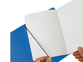 Herlitz my.book flex - Notatbok - A5 - 40 ark / 80 sider - hvitt papir - kvadratisk - blått omslag - polypropylen (PP)