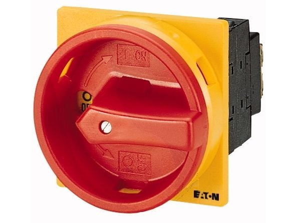 Eaton P1-25/EA/SVB/N, Kiertokytkin, 3P, Punainen, Keltainen, IP65, 25 A Eaton P1-25/EA/SVB/N, Kiertokytkin, 3P, Punainen, Keltainen, IP65, 25 A