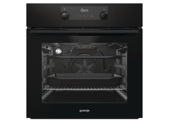 Gorenje BOS6737E13FBG, Suuri, Sähköuuni, 77 L, 300 °C, AquaClean, Kiinteä