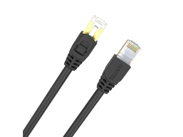 UNITEK C1808HBK, 0,5 m, Cat7, S/FTP (S-STP), RJ-45, RJ-45, Sort